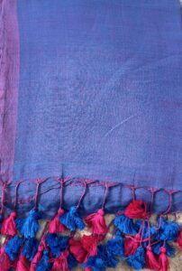 THE AJNA (Deep blue and Lilac saree)