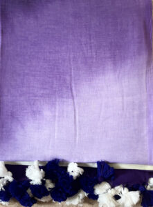 DHYAN ( Violet and off-white saree)
